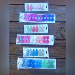 Fabric Barretts and Small Bows for Girls Bundle. New.
